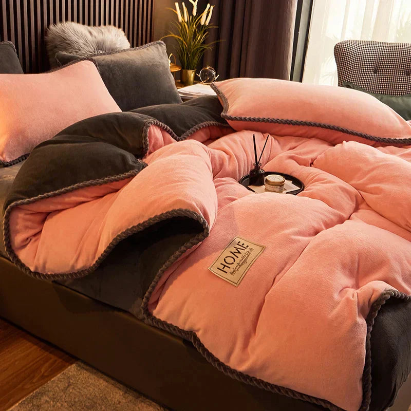 CozyRoyal – Housse de Couette en Velours Doux et Élégant