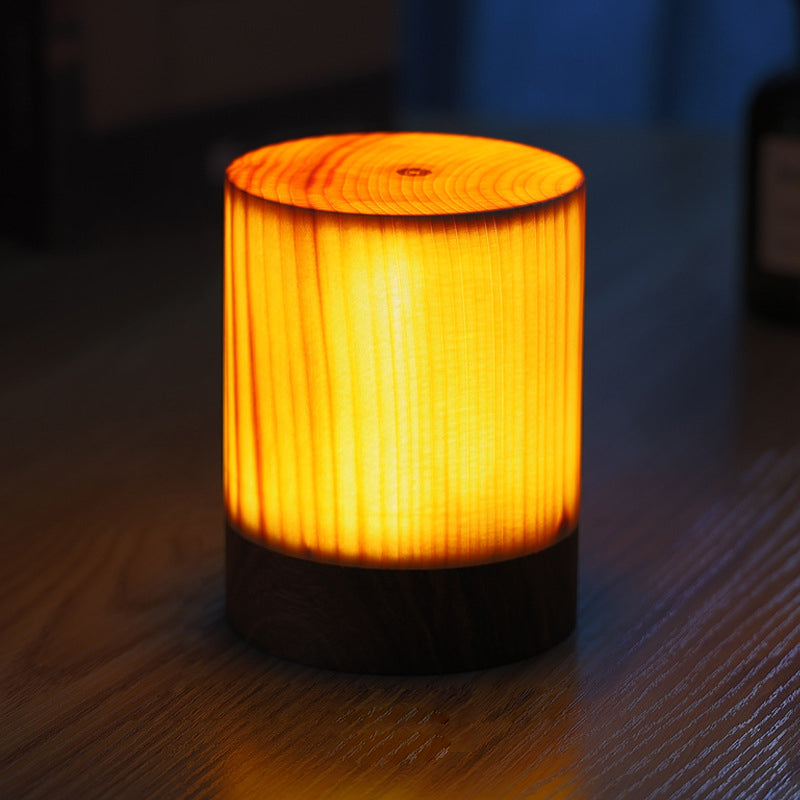 GloedHout - Lampe de Table avec Batterie Intégrée et Contrôle Tactile LED pour Chambre et Bureau