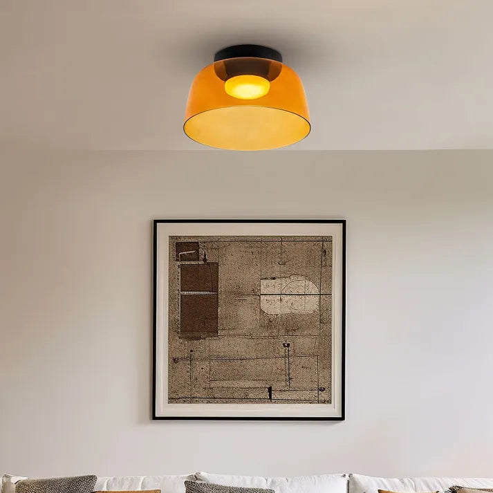 GlassLuxe – Lumière de Plafond Médiévale