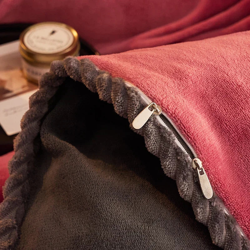 CozyRoyal – Housse de Couette en Velours Doux et Élégant