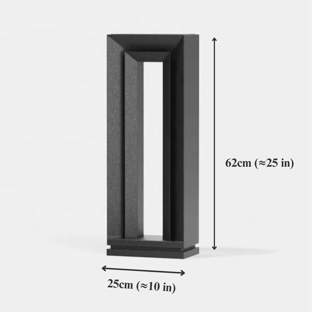 VELTURA | Lampe de Chemin de Jardin Moderne – Acier Inoxydable & LED – IP66 – 62 cm