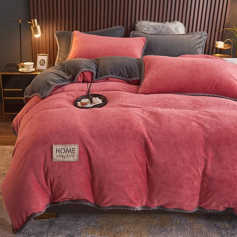 CozyRoyal – Housse de Couette en Velours Doux et Élégant
