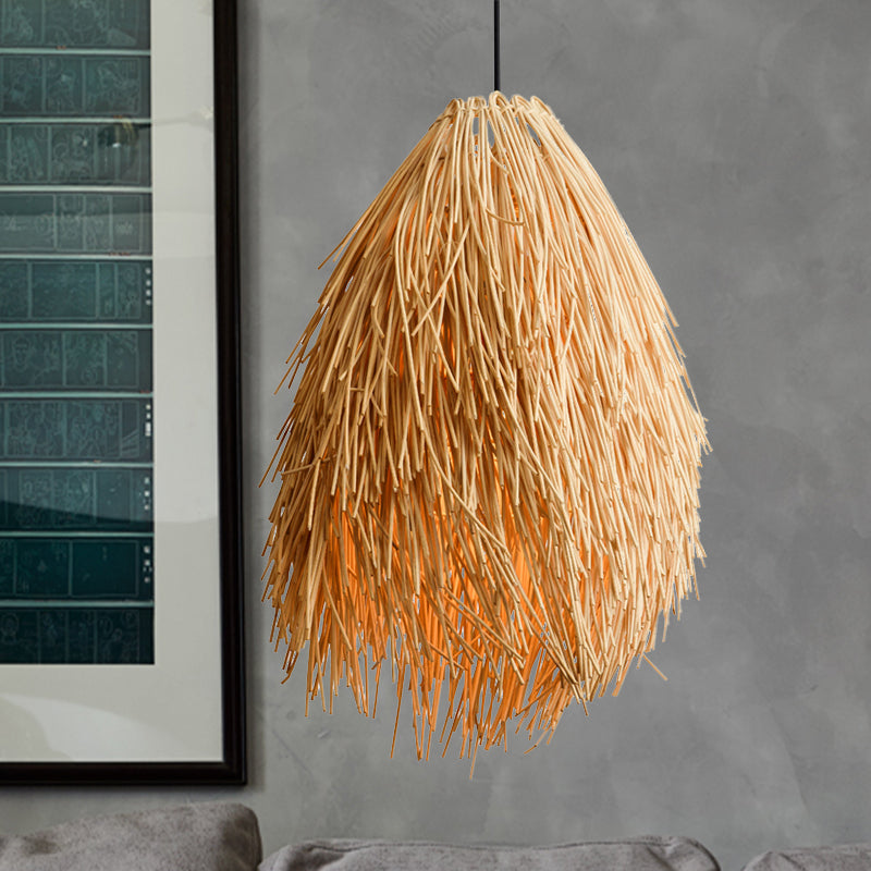 RattanBeam – Suspension en osier style asiatique