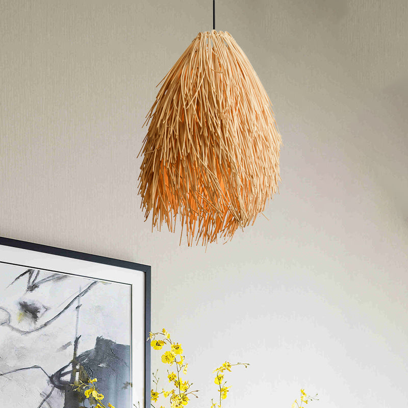 RattanBeam – Suspension en osier style asiatique