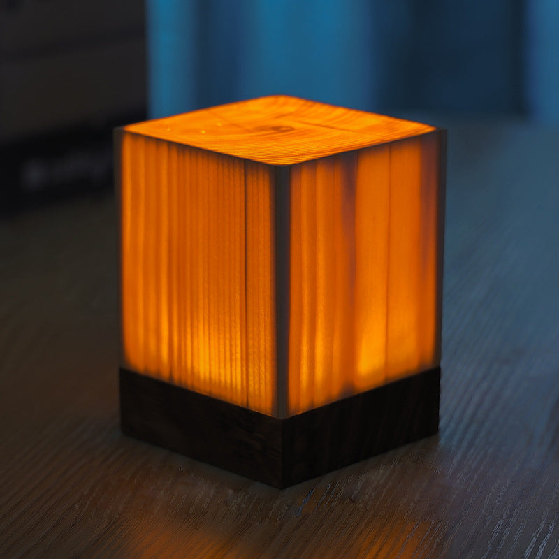 GloedHout - Lampe de Table avec Batterie Intégrée et Contrôle Tactile LED pour Chambre et Bureau