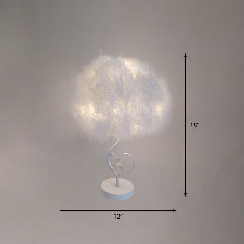 EvoGlow - Lampe de Table Scandinavian Feather Cloud