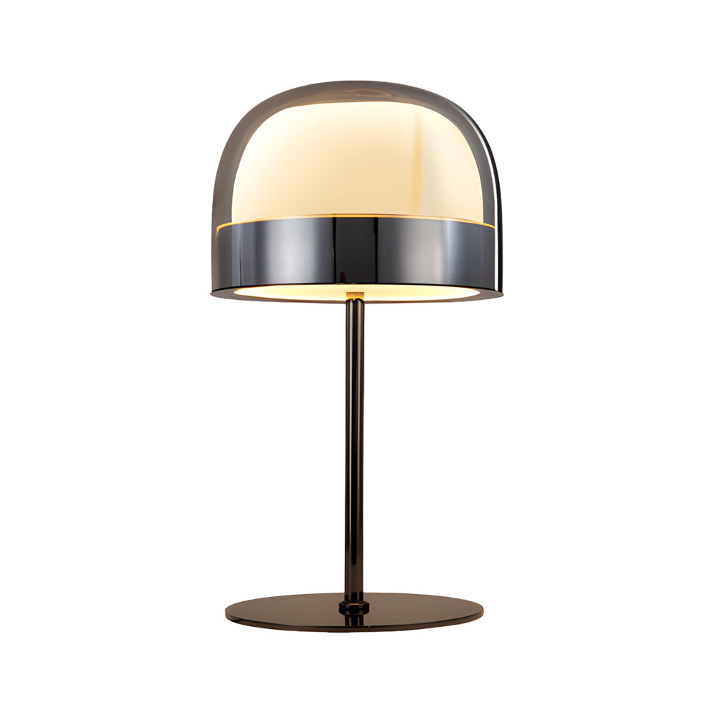 Equatore - Lampe de Table en Verre avec Éclairage Nocturne à Deux Couches