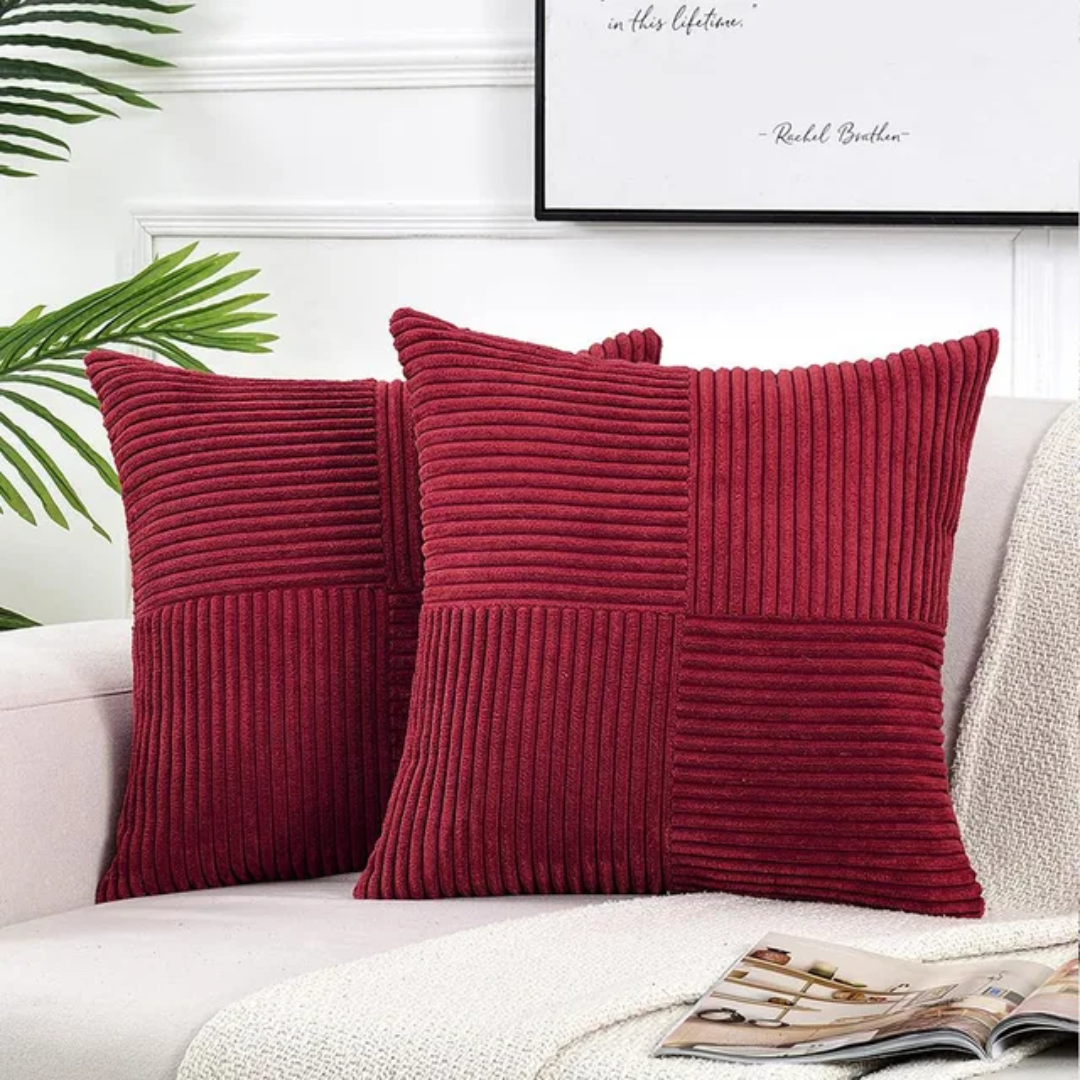 Volyx – Coussin Luxe en Peluche Ultra Douce | 45x45 cm | Élégant & Confortable