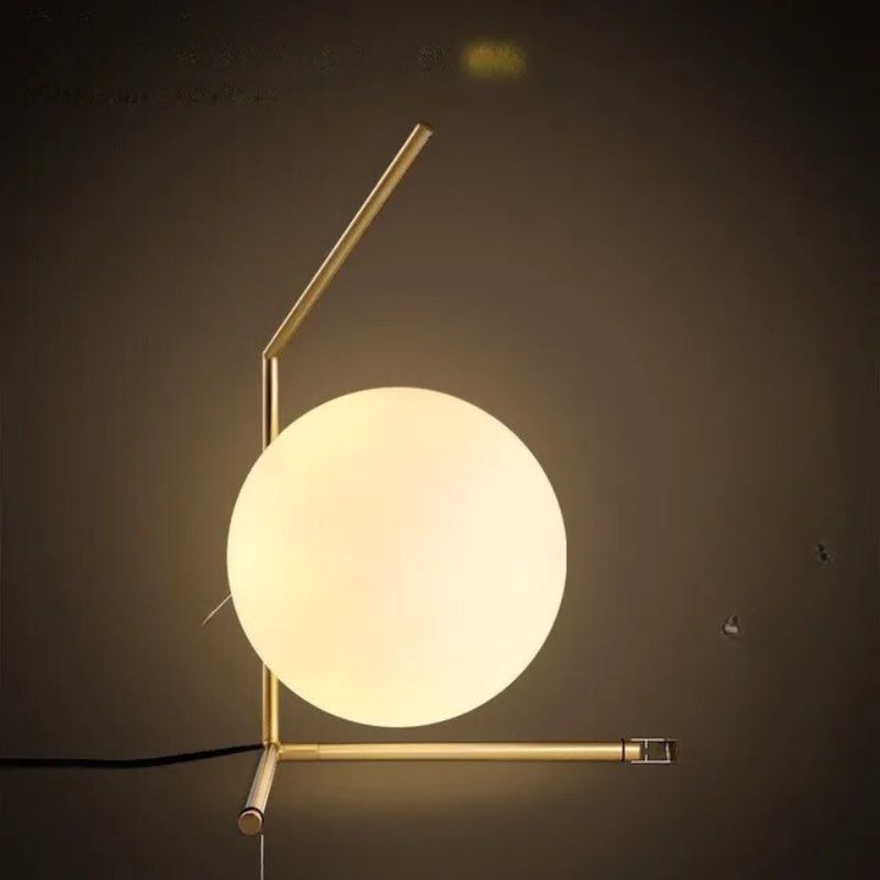 LusterLuxe - Lampe de Table Simple en Verre pour Lecture et Décoration