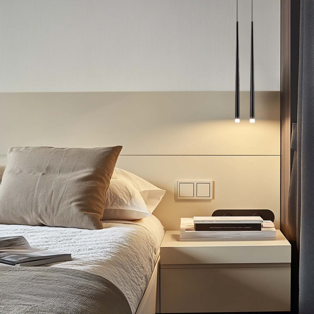 VIRENNA | Suspension Moderne – LED Blanc Chaud – Hauteur Réglable – CRI 96 – Design Goutte Élégant