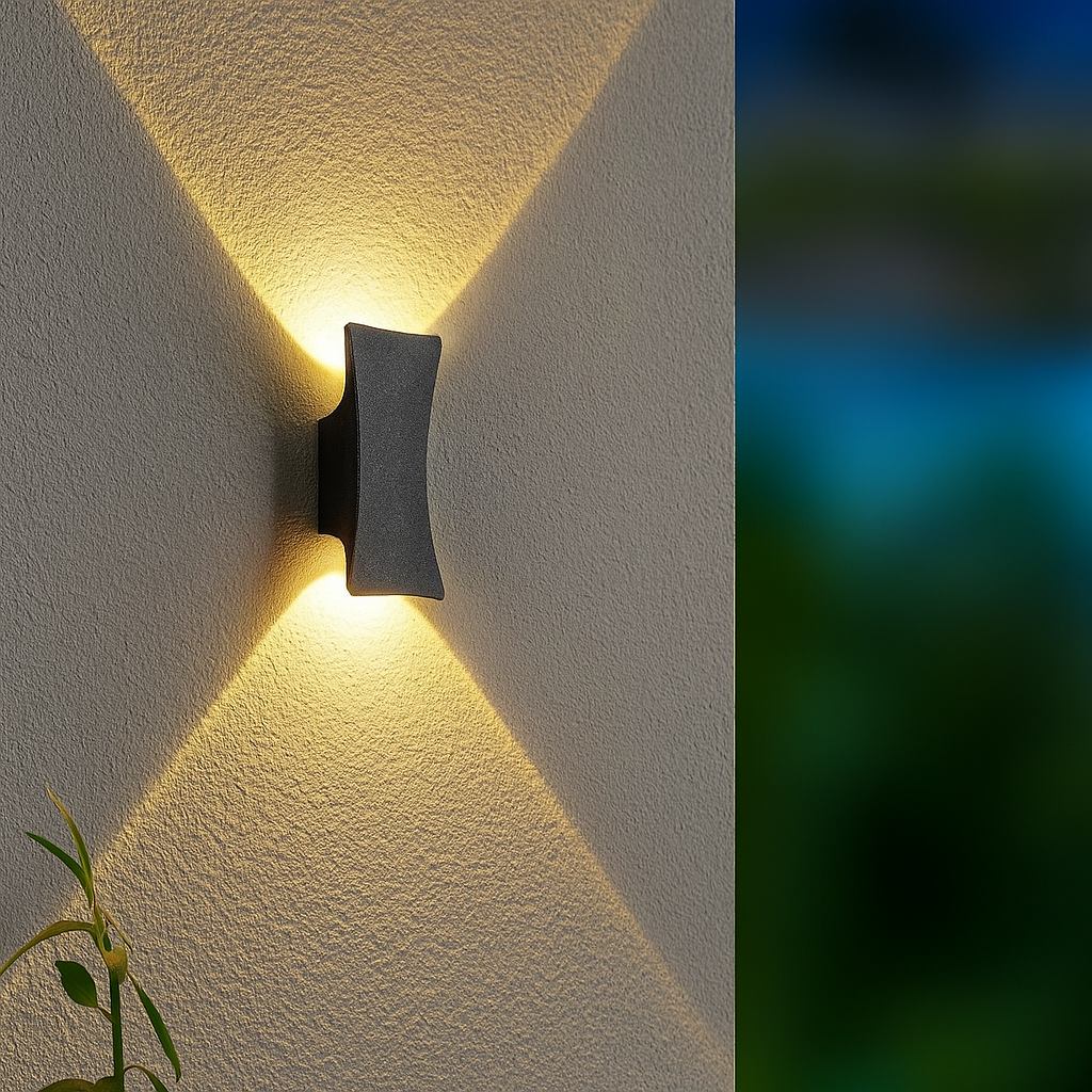 STRALO – Applique Murale LED Extérieure | Ovale ou Rectangulaire | IP65 | Blanc Chaud | LED Intégrée 6W