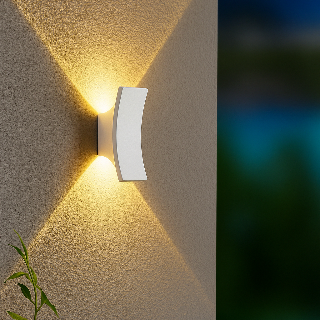 STRALO – Applique Murale LED Extérieure | Ovale ou Rectangulaire | IP65 | Blanc Chaud | LED Intégrée 6W