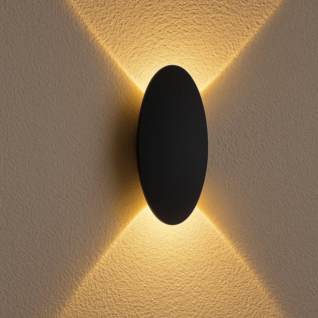 STRALO – Applique Murale LED Extérieure | Ovale ou Rectangulaire | IP65 | Blanc Chaud | LED Intégrée 6W