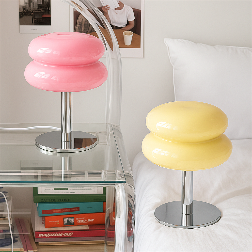 ModernoLuce | Lampe de Table Italienne – Sans Fil – Design Bauhaus – LED Réglable – 29,5 cm
