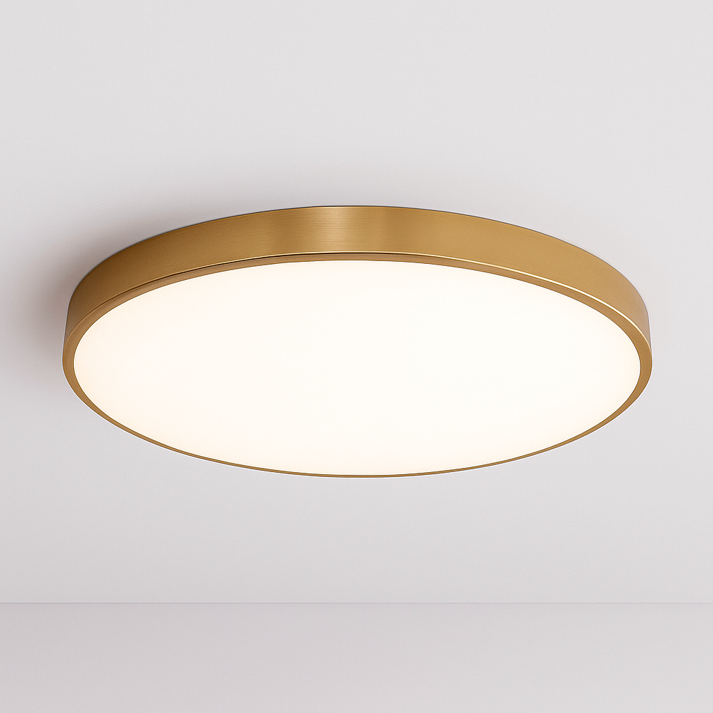 LumièreSvelte – Plafonnier LED Scandinave | Design Mince et Élégant | Noir, Blanc ou Or