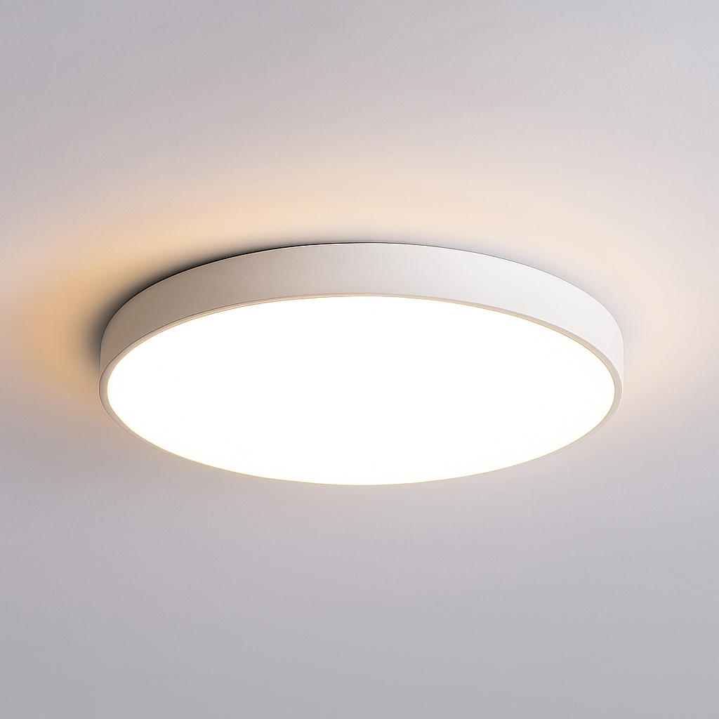 LumièreSvelte – Plafonnier LED Scandinave | Design Mince et Élégant | Noir, Blanc ou Or