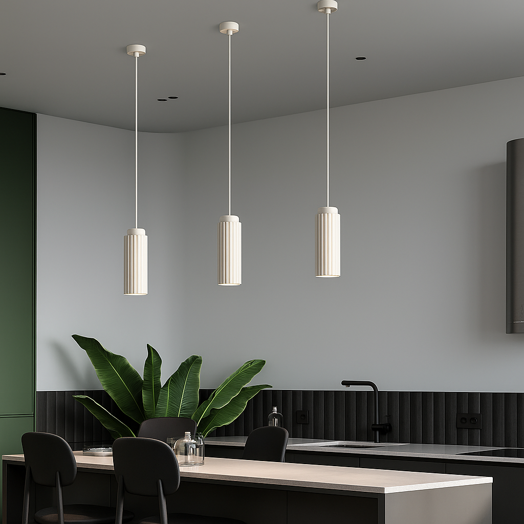 AuroraGlint – Suspension LED Scandinave au Design Minimaliste