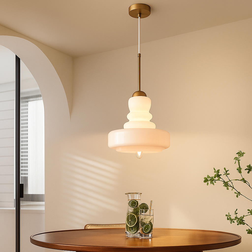 FormaLume | Plafonnier en Verre Élégant de Style Bauhaus