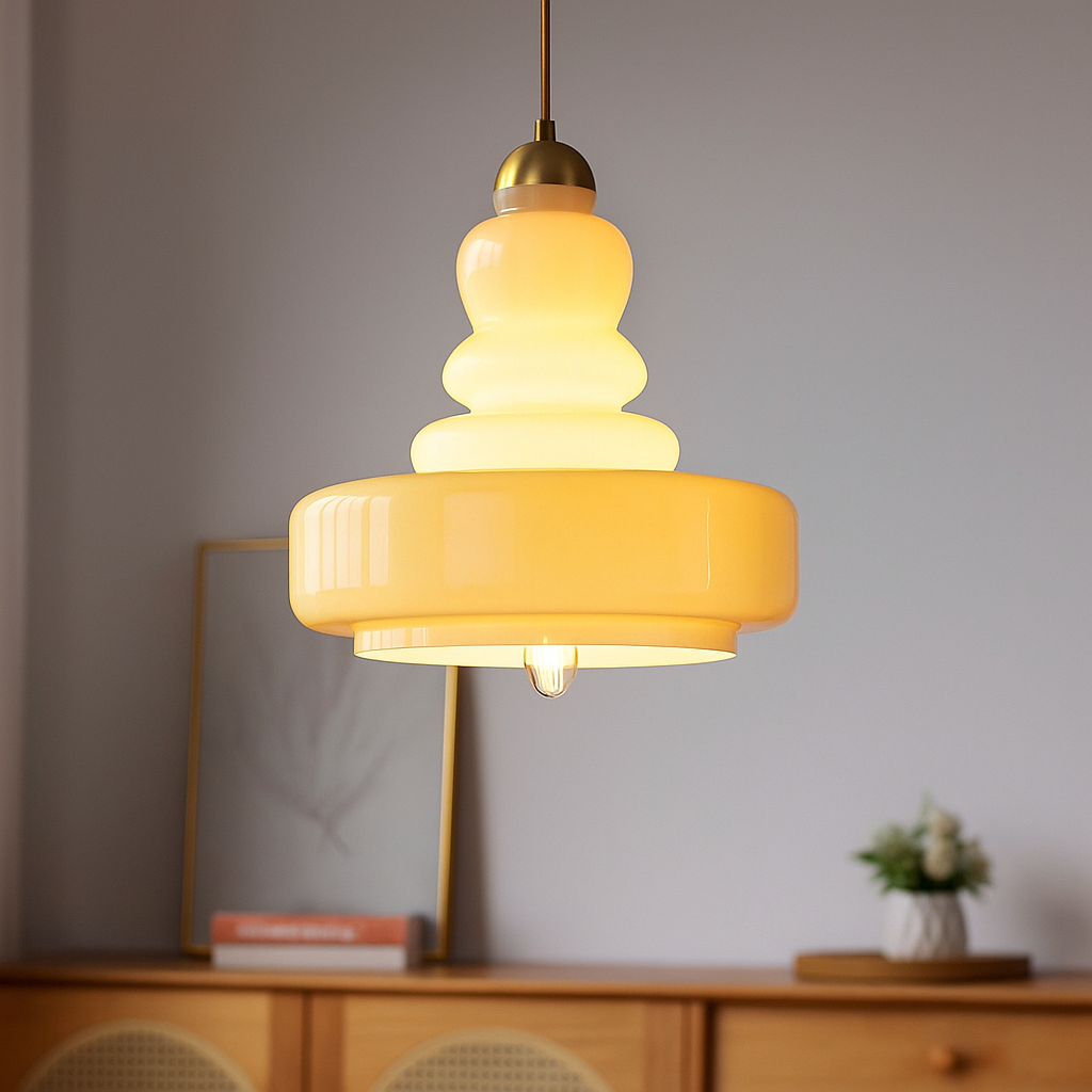 FormaLume | Plafonnier en Verre Élégant de Style Bauhaus