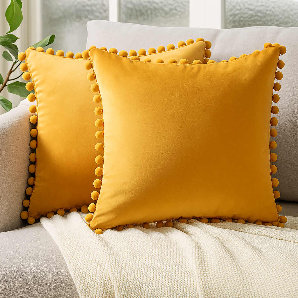 Zola – Housse de Coussin Scandinave | 45x45 cm | Look Naturel & Élégant