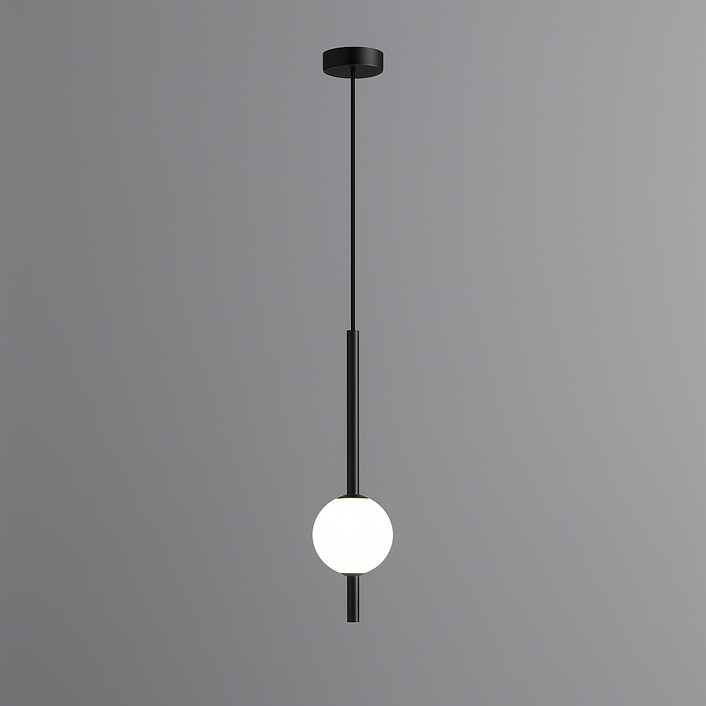 Glazora – Suspension Moderne avec Globe en Verre | LED Chaud | Ø10cm
