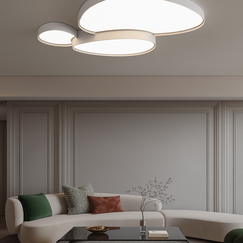 Saidah – Plafonnier Moderne avec LED Dimmable & Télécommande | Design Minimaliste