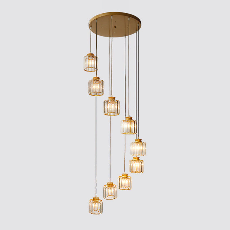 LumiDrum - Suspension en aluminium moderne