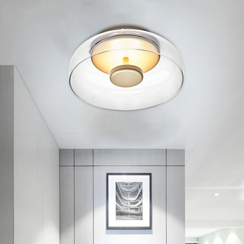 CrystalShine – Plafonnier LED élégant en verre