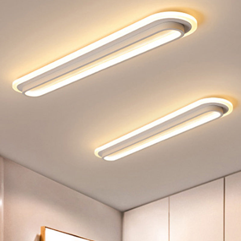 Ovaluxe – Éclairage LED ovale en noir et blanc