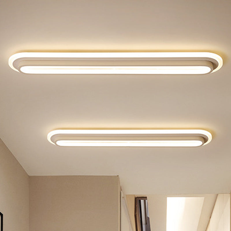 Ovaluxe – Éclairage LED ovale en noir et blanc
