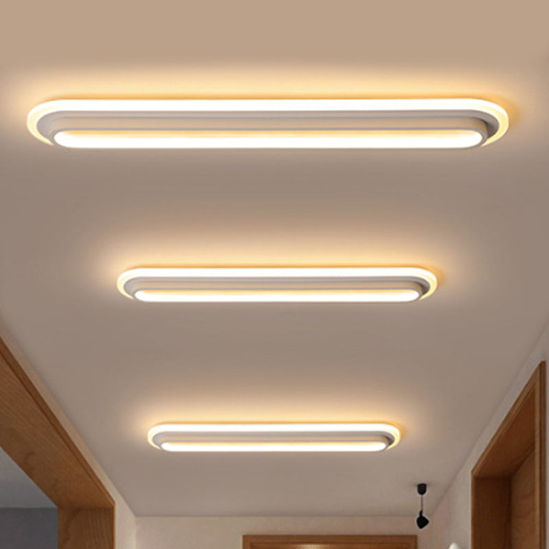 Ovaluxe – Éclairage LED ovale en noir et blanc