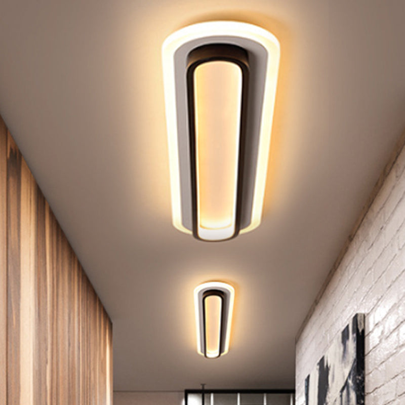 Ovaluxe – Éclairage LED ovale en noir et blanc