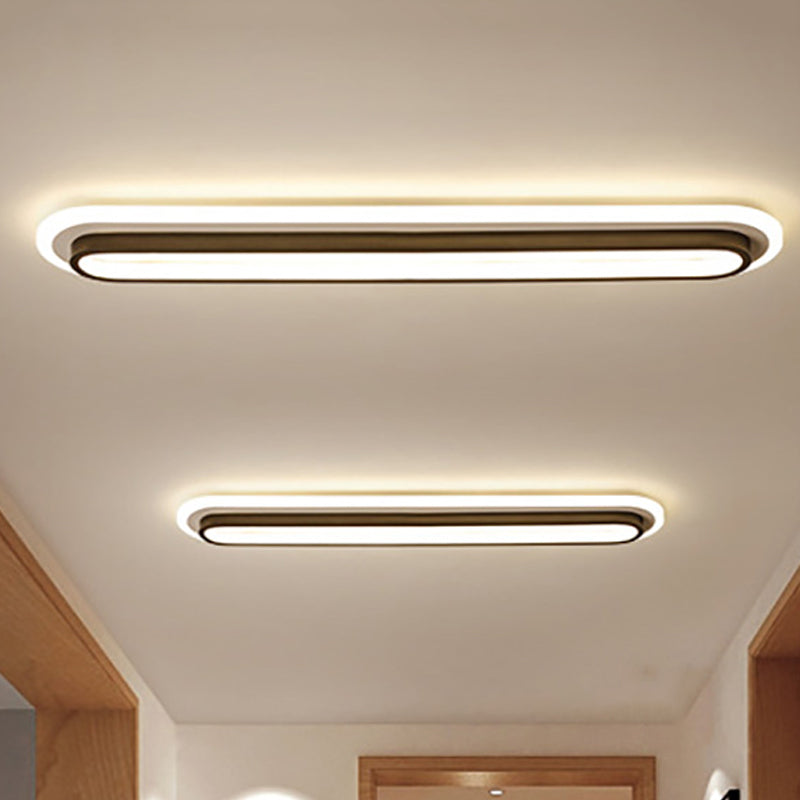 Ovaluxe – Éclairage LED ovale en noir et blanc
