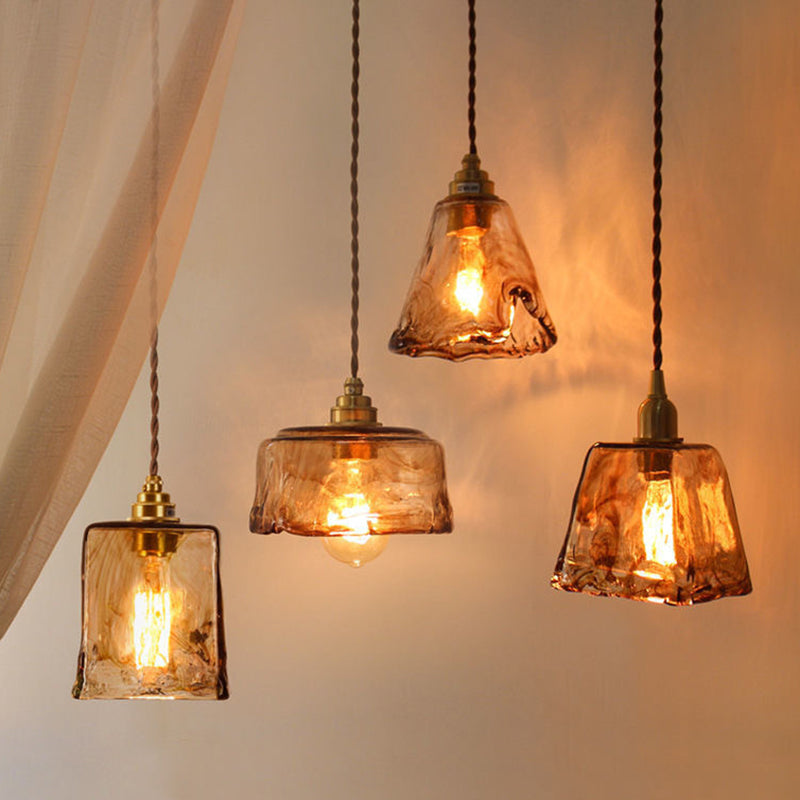 LumièreOvale – Lampe de plafond avec prismes en cristal noir