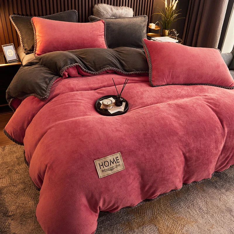 CozyRoyal – Housse de Couette en Velours Doux et Élégant