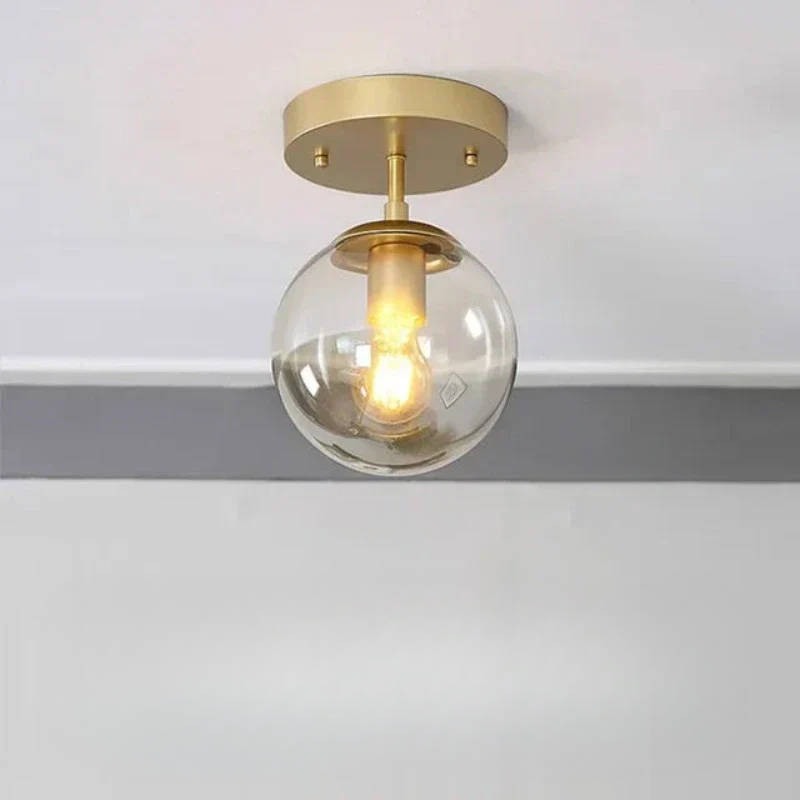 LuminousSphere - Lampe de Plafond en Verre Moderne