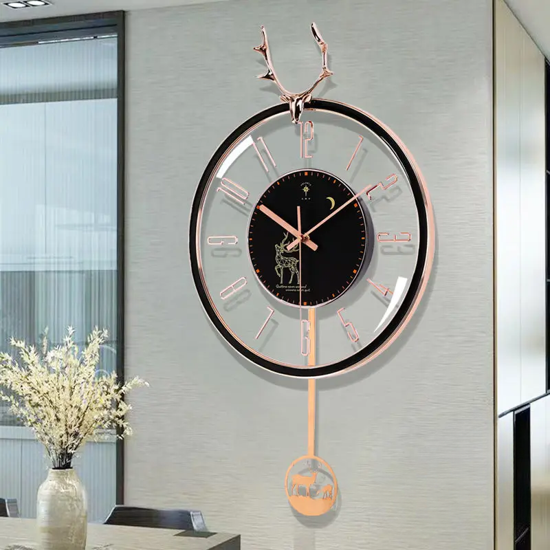 PolarisClock - Horloge murale silencieuse luxe