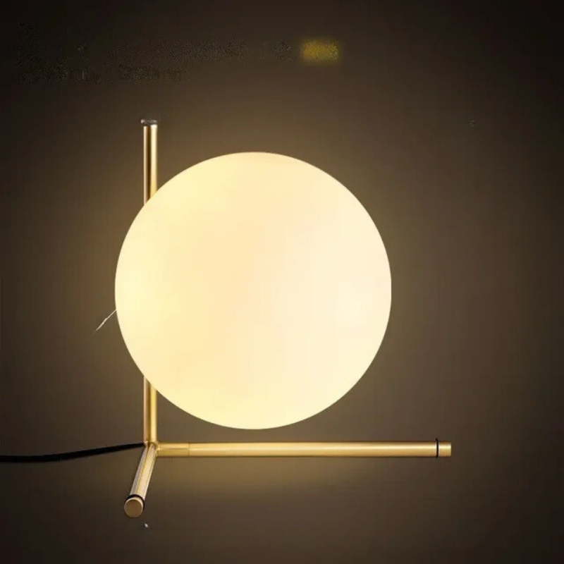 LusterLuxe - Lampe de Table Simple en Verre pour Lecture et Décoration