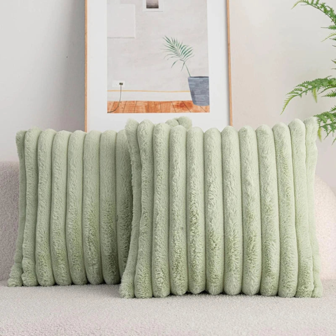 Zlina – Housse de Coussin en Velours Ultra-Doux | 45×45 cm | Élégante & Confortable