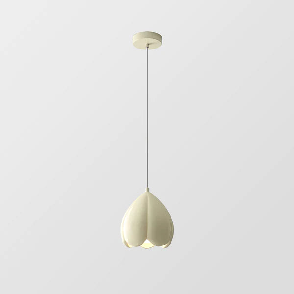 Lampe pendante crème de style français – Élégance Rustique pour Votre Maison