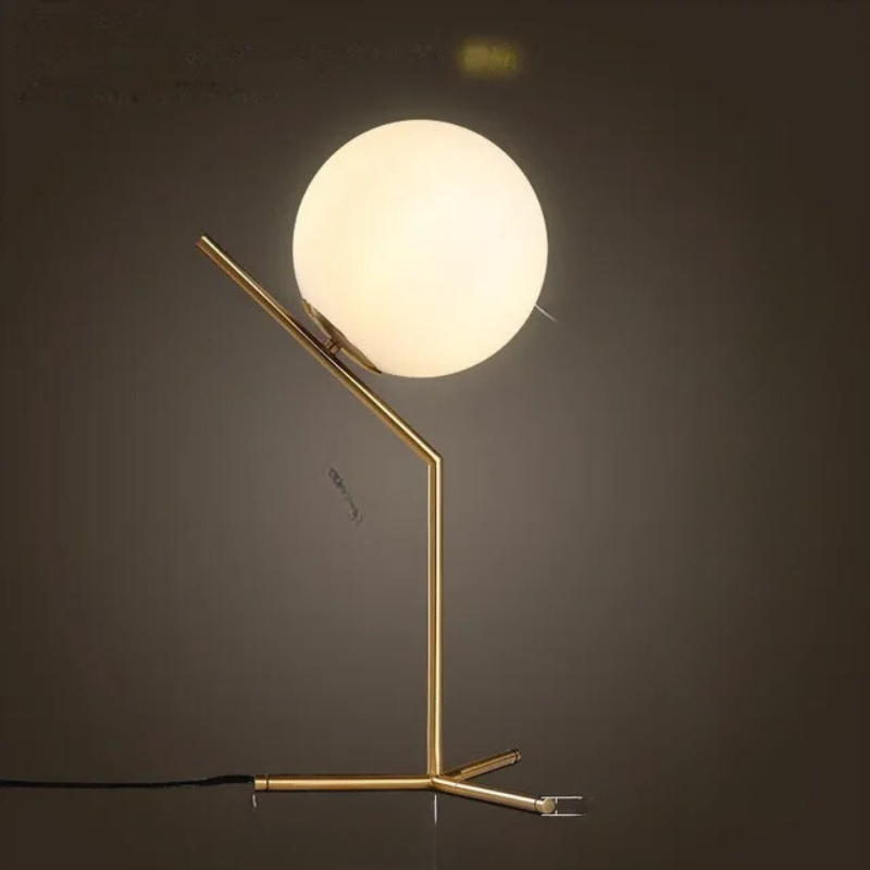 LusterLuxe - Lampe de Table Simple en Verre pour Lecture et Décoration