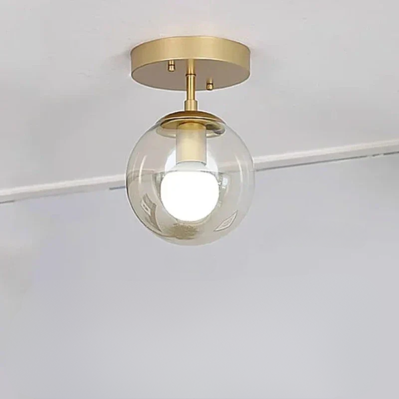 LuminousSphere - Lampe de Plafond en Verre Moderne