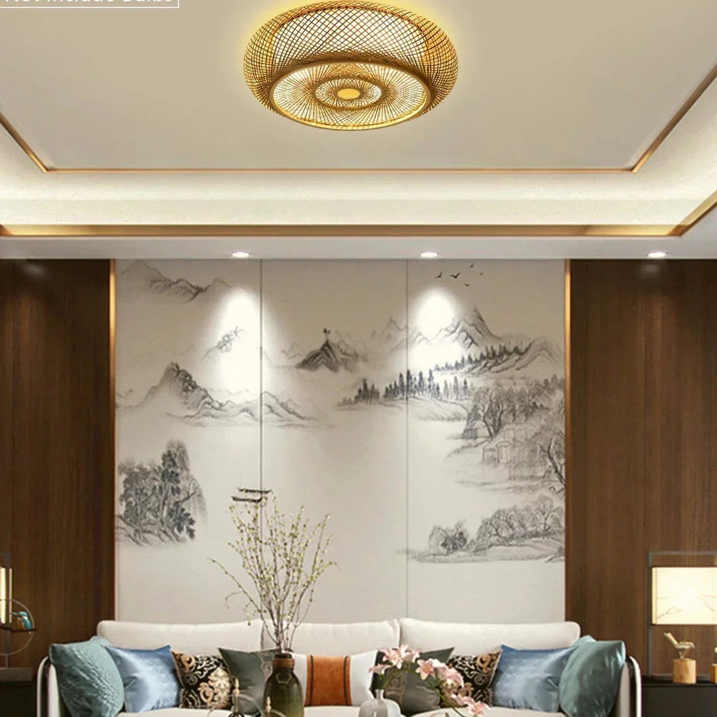BambooAura | Lampe Suspendue en Bambou Zen