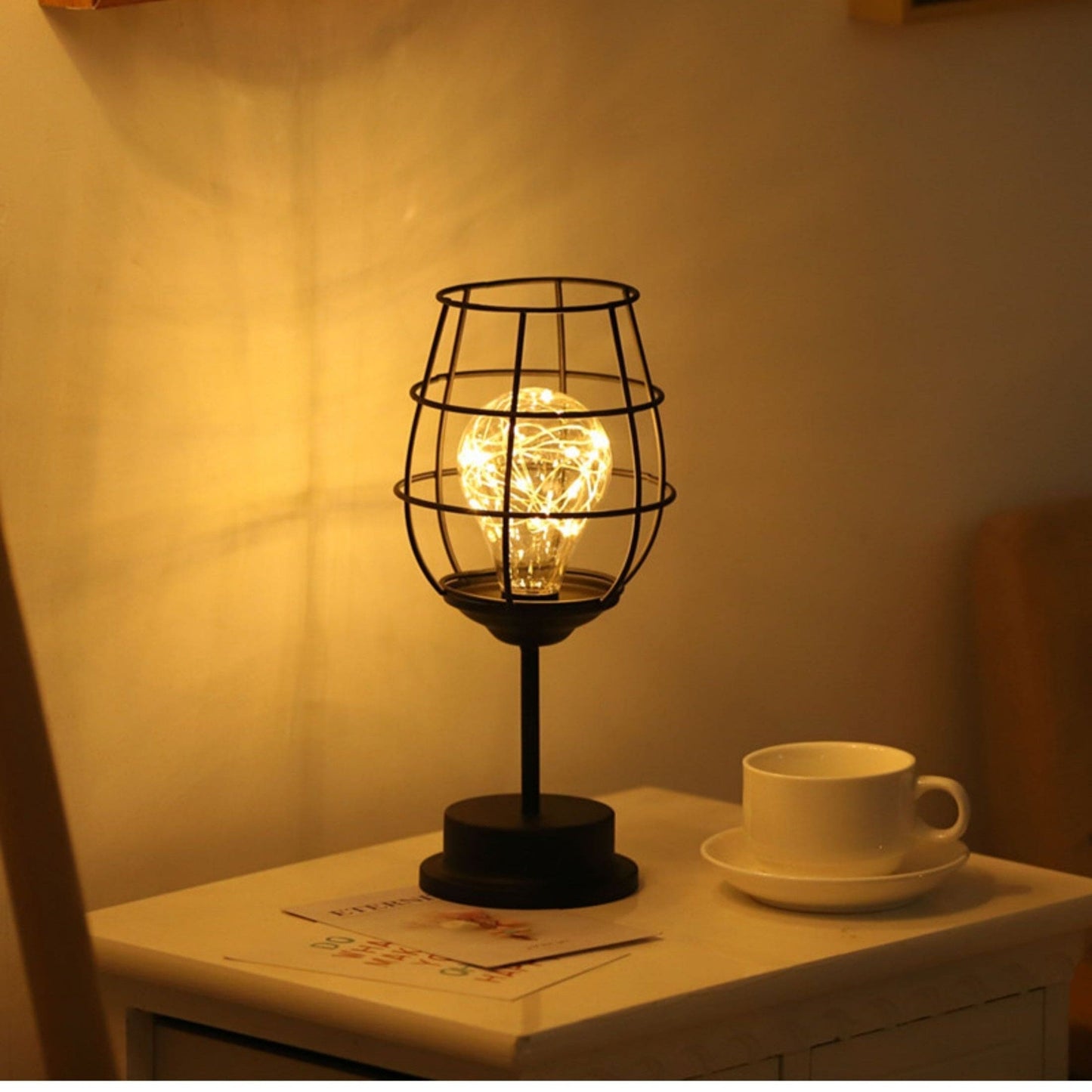 LuxeLume - Eva Luxe NoirLume Lampe de Table