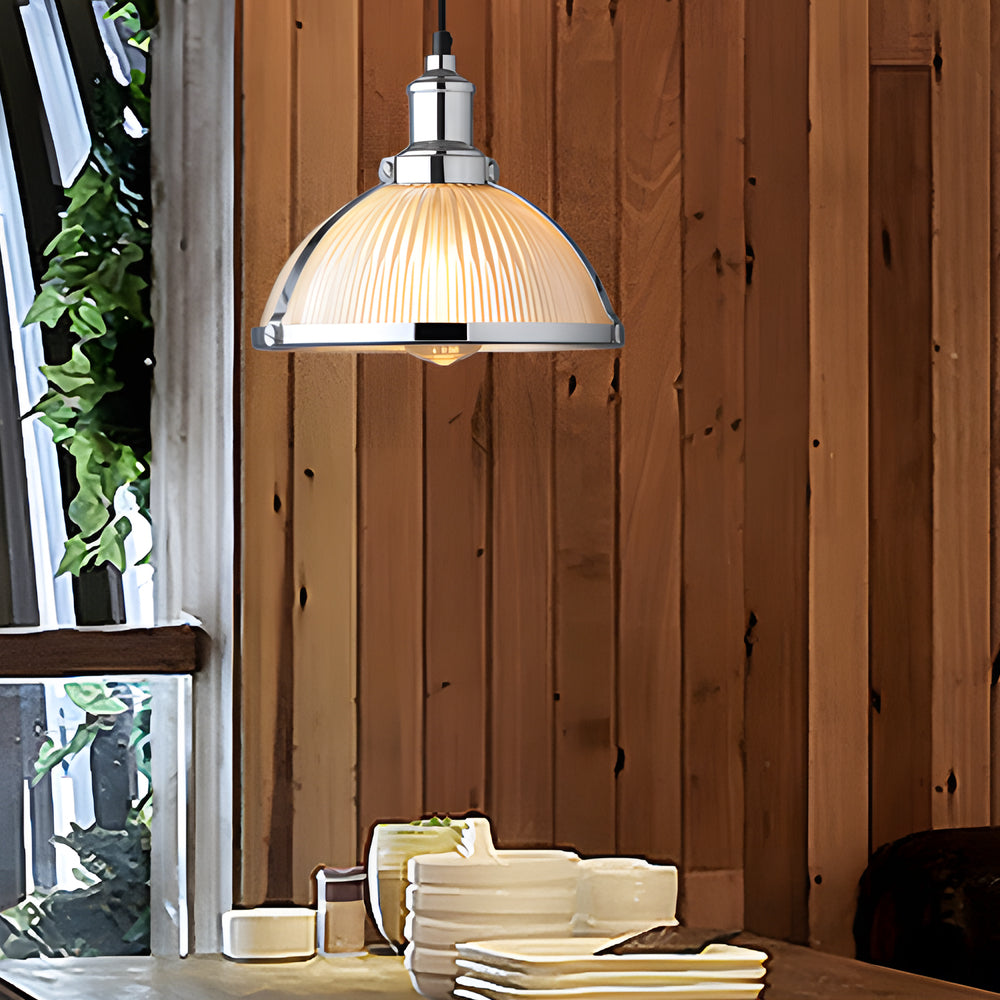 RetroGlow – Lustre vintage à rayures