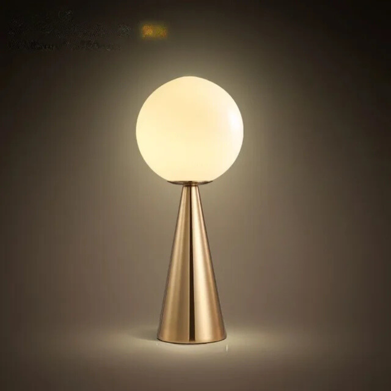 LusterLuxe - Lampe de Table Simple en Verre pour Lecture et Décoration