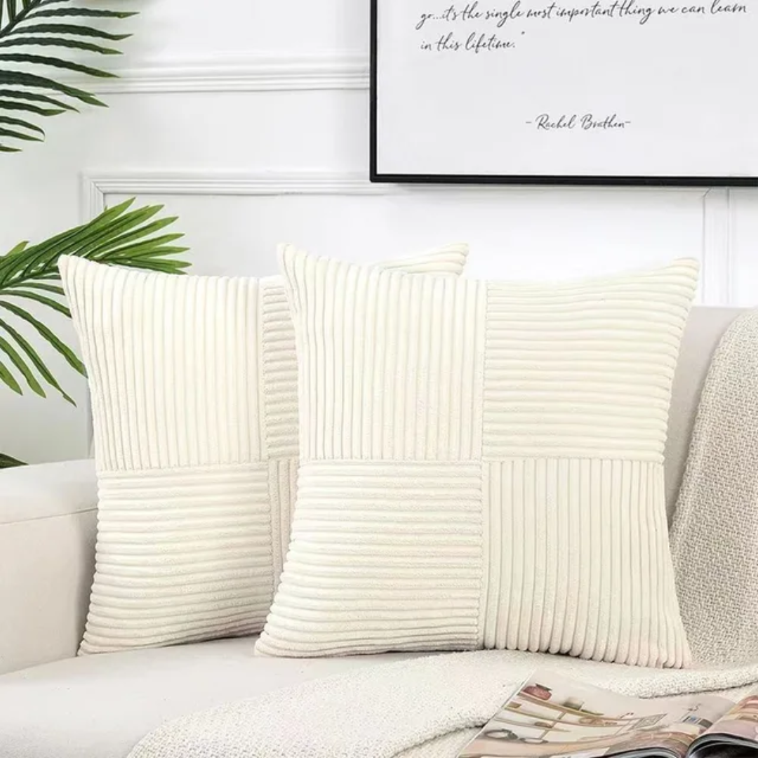 Volyx – Coussin Luxe en Peluche Ultra Douce | 45x45 cm | Élégant & Confortable