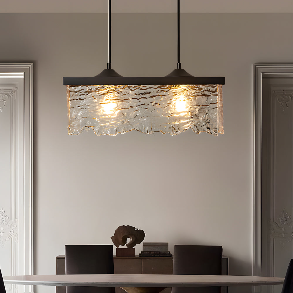 ChicLuxe – Lustre en verre élégant