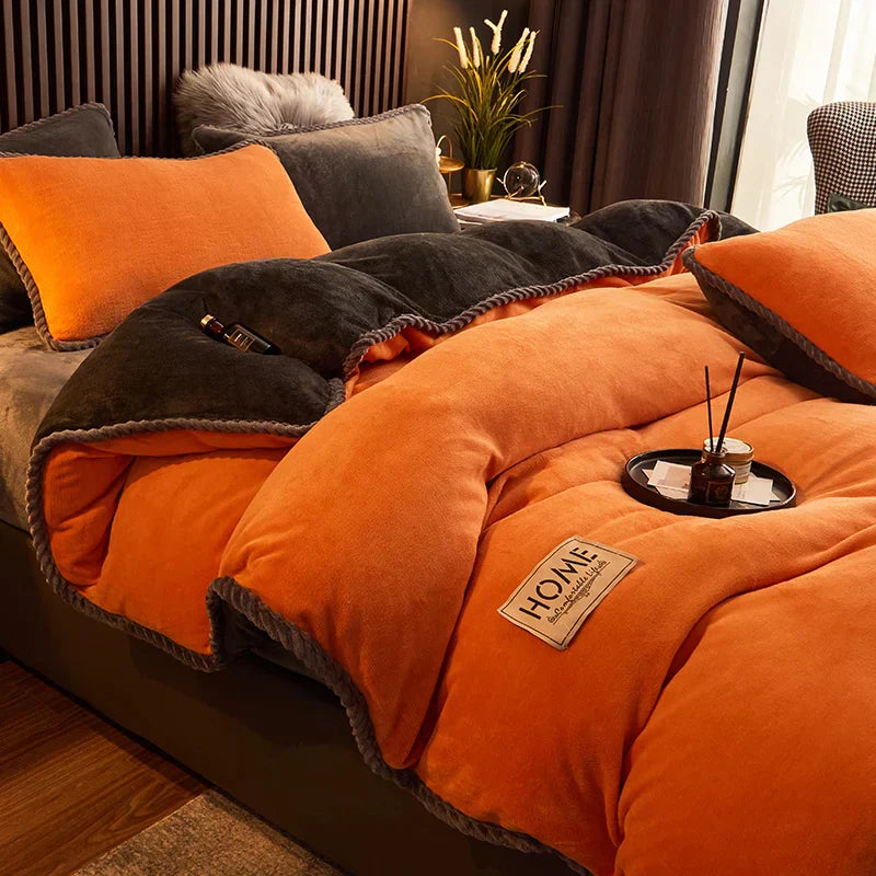 CozyRoyal – Housse de Couette en Velours Doux et Élégant