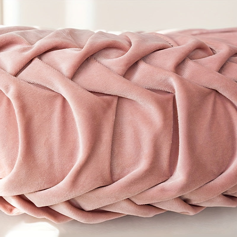 CitrouVelours | Coussin Rond en Velours Doux pour Salon et Bureau